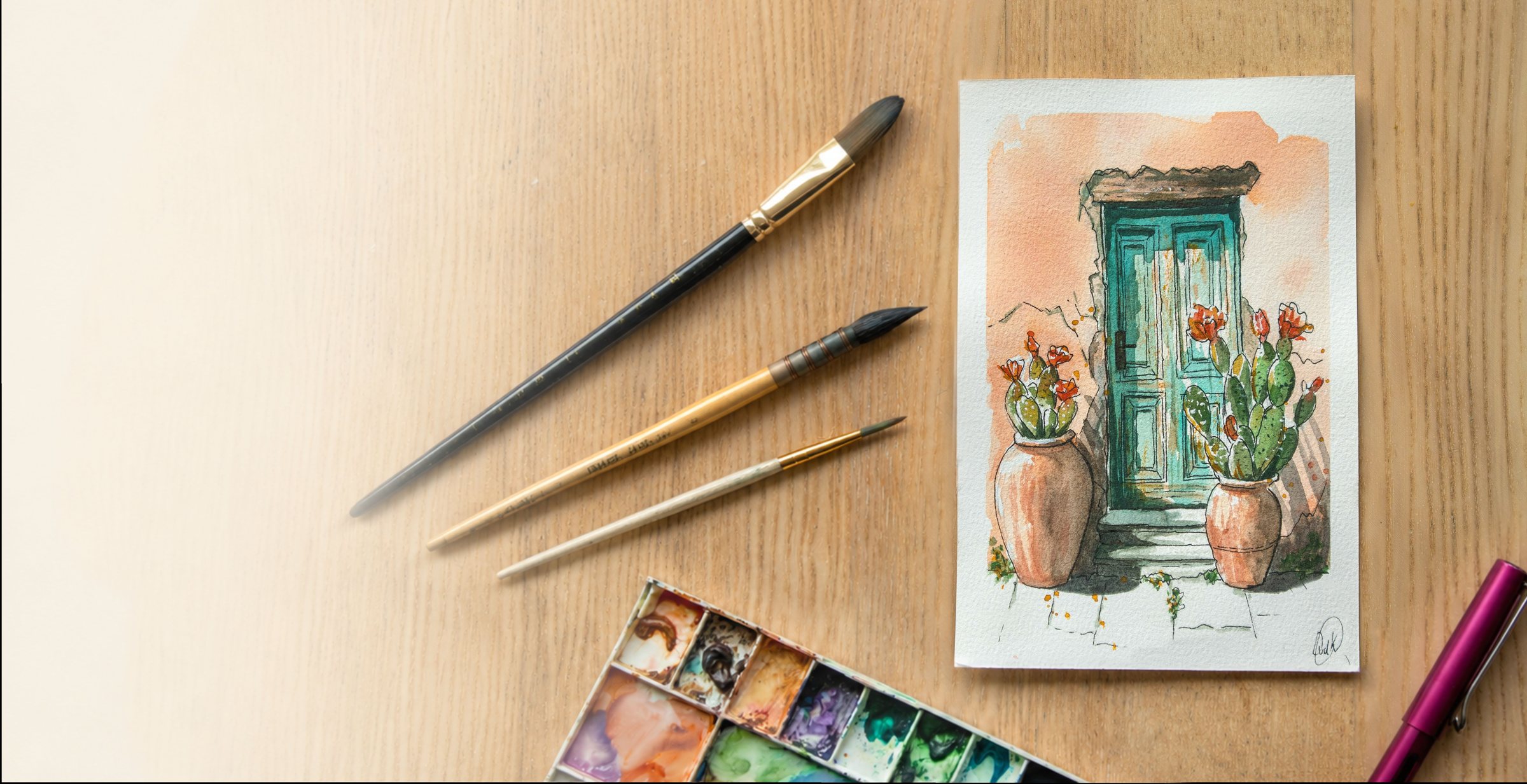 Aquarel geschilderd door Danique